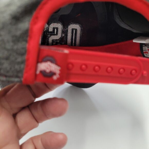 OSU Official  bling Sequine Letters Scarlet & Gray Adjustable Ball Cap - Picture 6 of 9